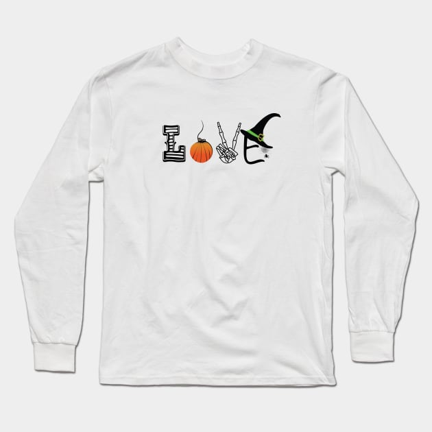 Love Halloween Long Sleeve T-Shirt by digitaldoodlers